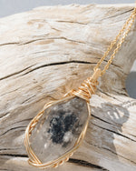 Load image into Gallery viewer, double pointed herkimer diamond pendant
