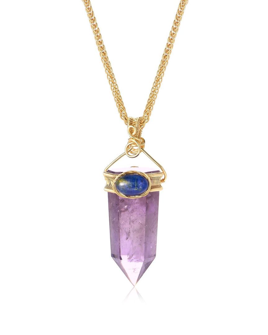 amethyst obelisk pendant