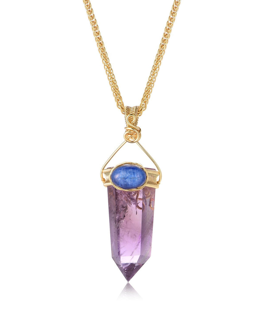 amethyst obelisk pendant