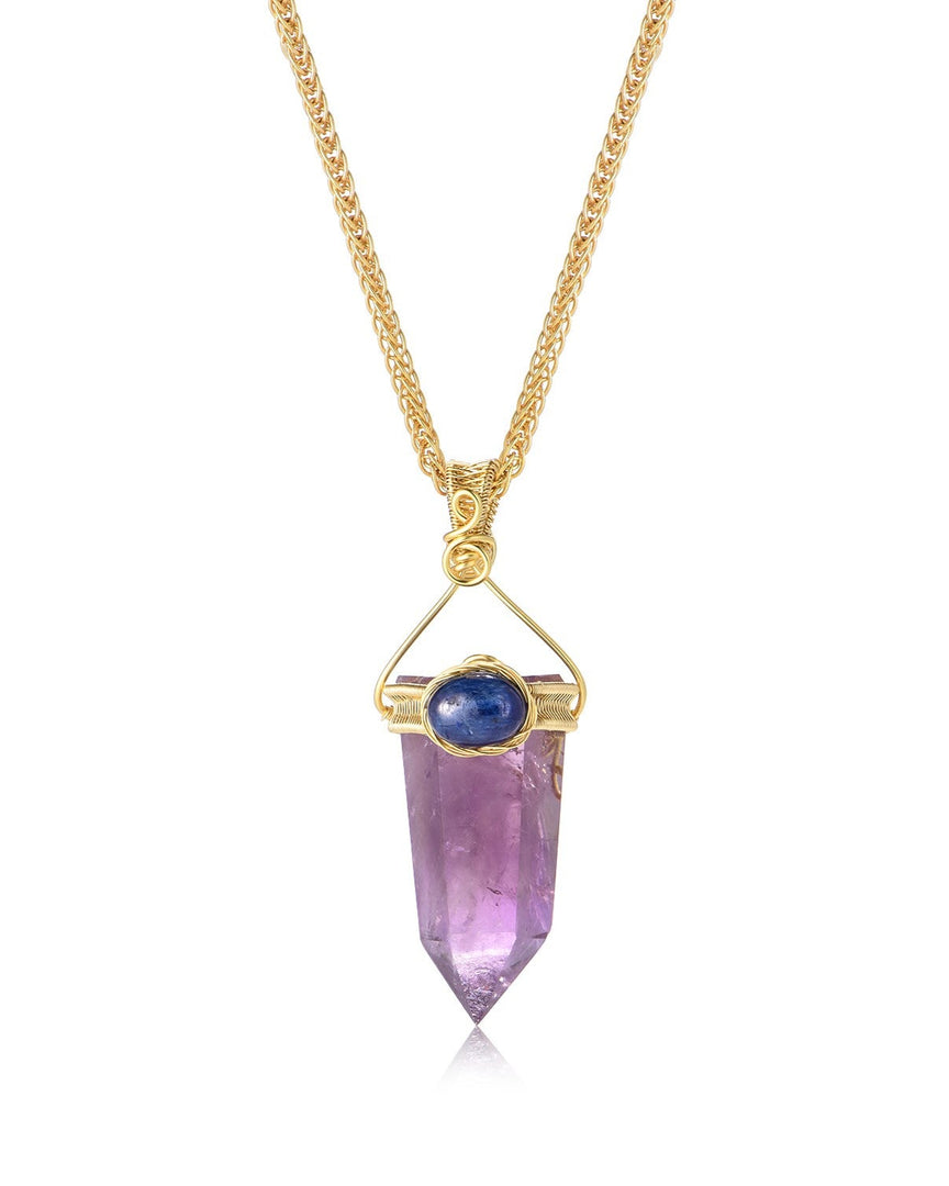 amethyst obelisk pendant