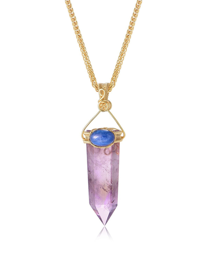 Large Amethyst Obelisk Pendant