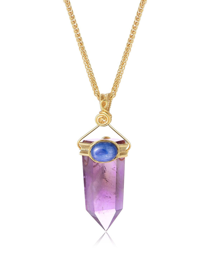 amethyst obelisk pendant