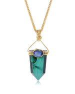 Load image into Gallery viewer, Bold Malachite Obelisk Pendant
