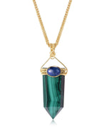 Load image into Gallery viewer, Malachite Obelisk Sword Pendant
