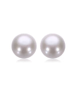 Load image into Gallery viewer, 9mm round freshwater pearl stud earrings
