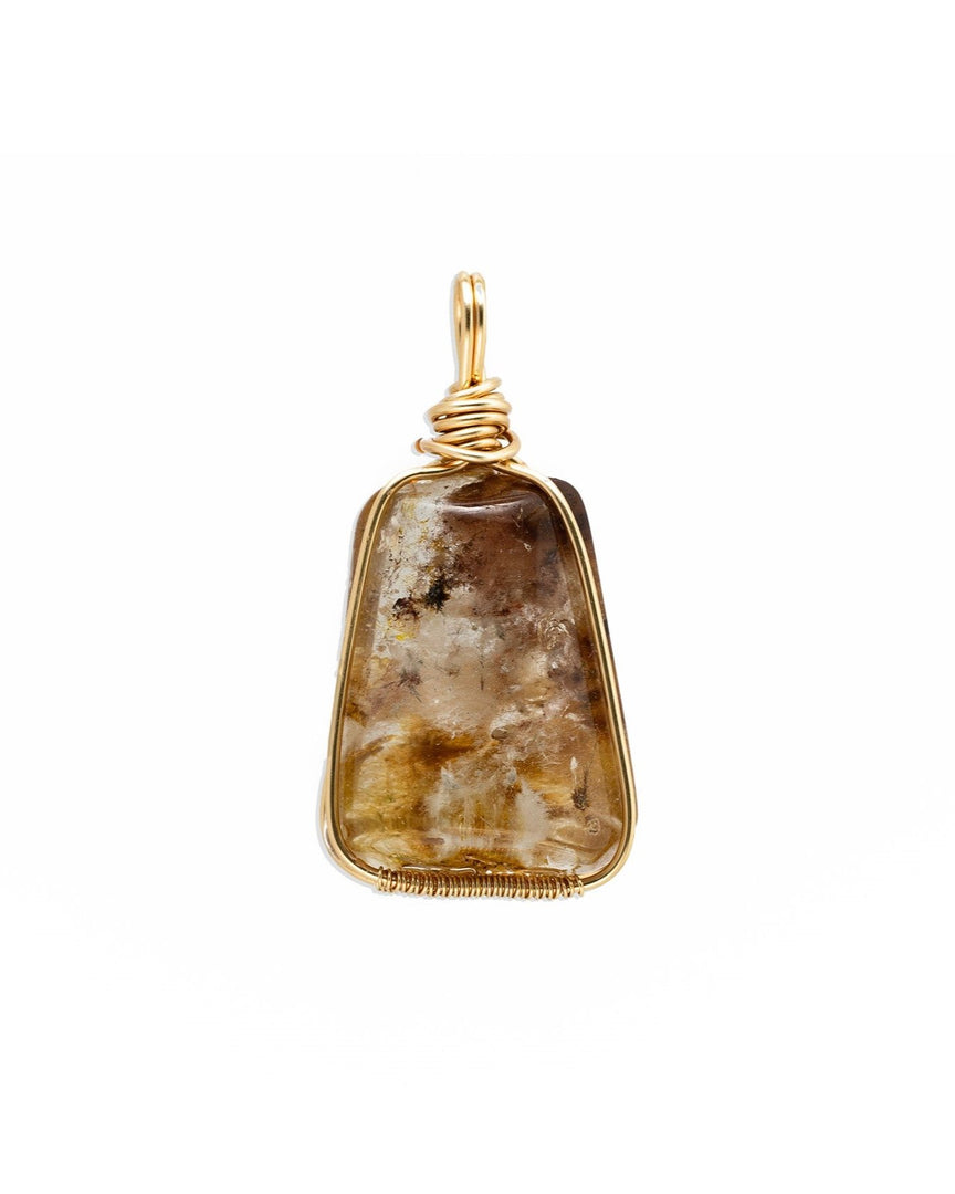 hematoid quartz pendant