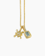 Load image into Gallery viewer, Pisces Aquamarine Zodiac Energy Necklace
