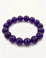 Load image into Gallery viewer, Natural Uruguayan Amethyst Bracelet – Deep Purple