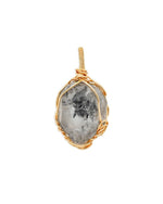 Load image into Gallery viewer, double pointed herkimer diamond pendant
