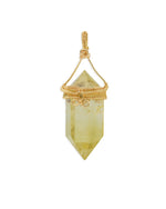 Load image into Gallery viewer, chubby double pointed citrine pendant
