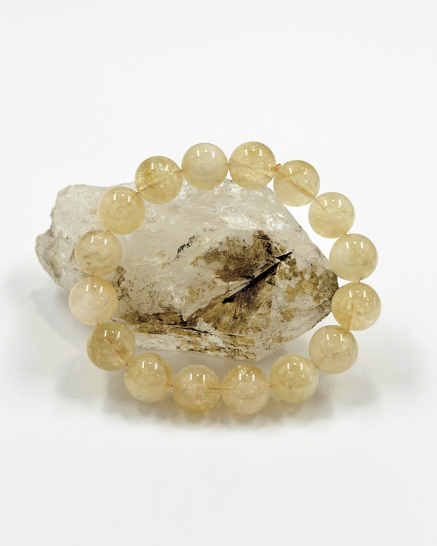 Hematoid Quartz Bracelet(Light Golden)