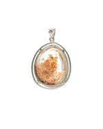 Load image into Gallery viewer, seabed world phantom quartz pendant in silver setting
