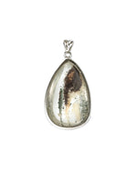 Load image into Gallery viewer, seabed world phantom quartz pendant in silver setting
