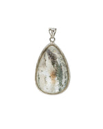 Load image into Gallery viewer, seabed world phantom quartz pendant in silver setting
