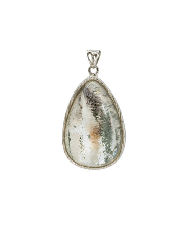 Seabed World Phantom Quartz Pendant in Silver Setting