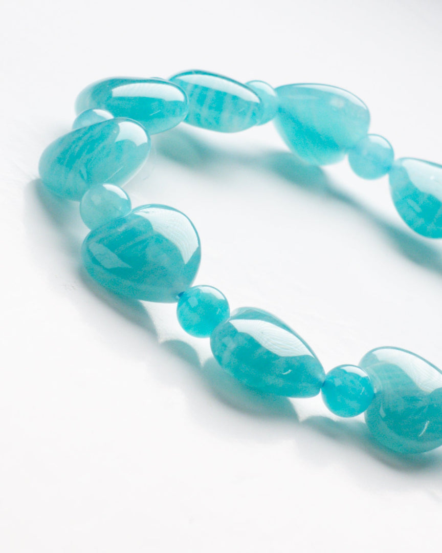 Amazonite Heart Bracelet