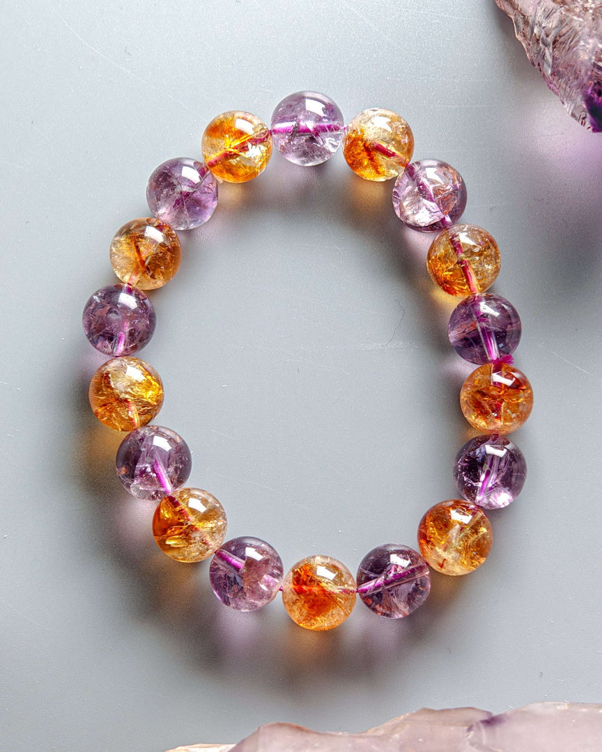 Amethyst_and_hematoid_quartz_bracelet