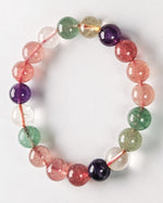 Load image into Gallery viewer, Multicolored beaded bracelet on a white background
