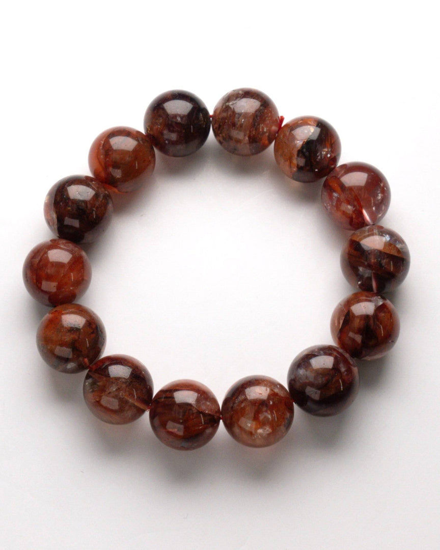 Hematoid Quartz Bracelet (Deep Red)