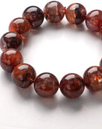 Load image into Gallery viewer, Hematoid Quartz Bracelet (Deep Red)