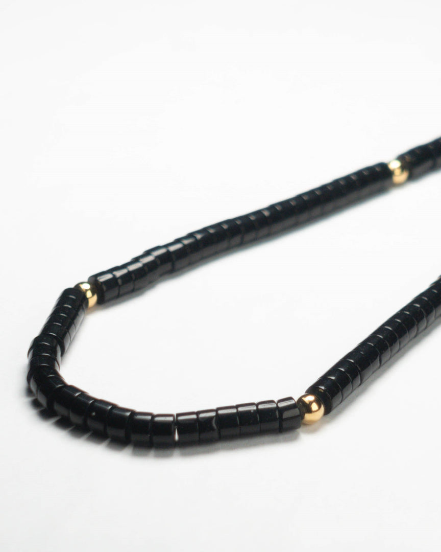 Black Agate Stone Necklace