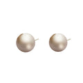 14mm Champagne Pearl Earrings