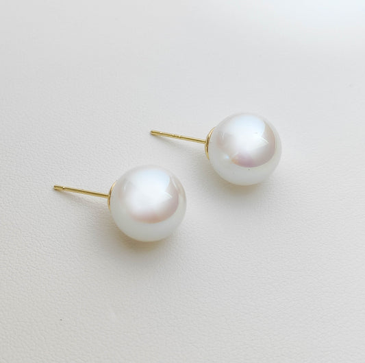 14mm Pearl Earrings