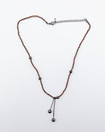 Load image into Gallery viewer, Bronze Bead Necklace
