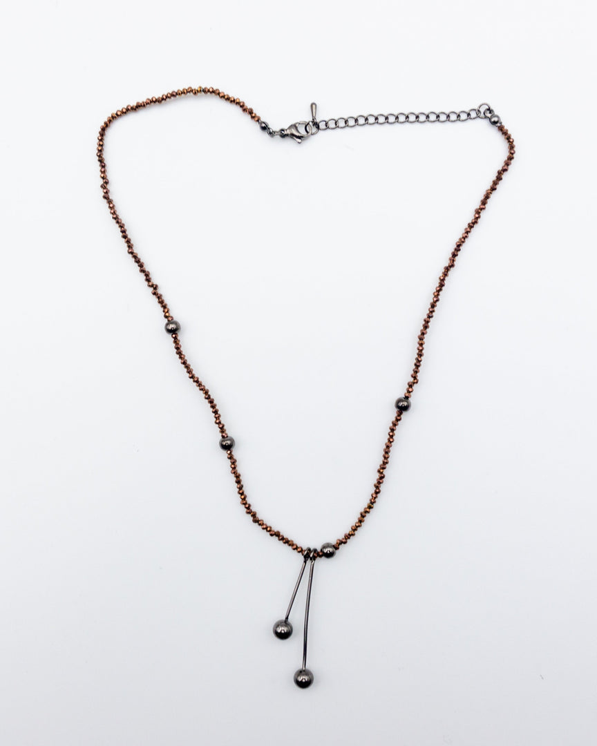 Bronze Bead Necklace