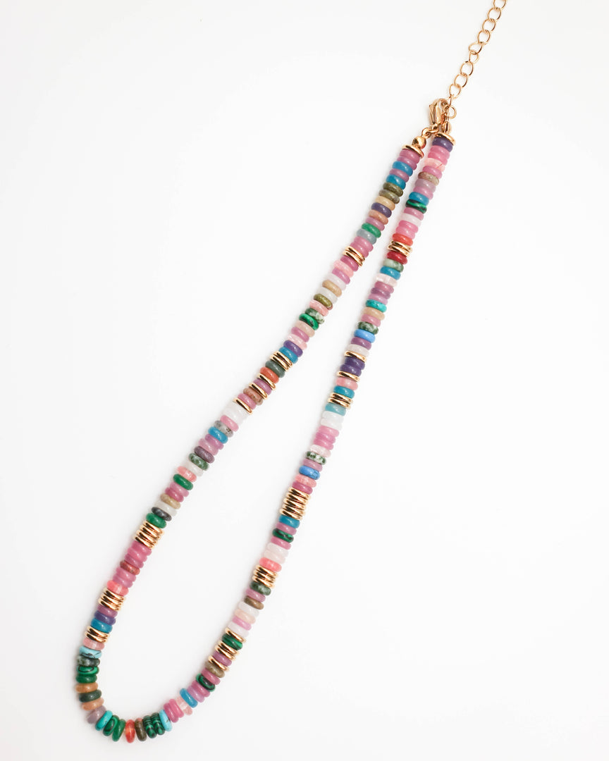 Disco Stone Necklace