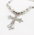 Cross Pendant Pearl Necklace