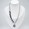 Cyber Rhinestones Beaded Necklace