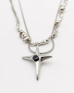 Load image into Gallery viewer, Star Pendant Double Chain Necklace
