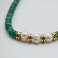 Green Chalcedony Pearl Necklace