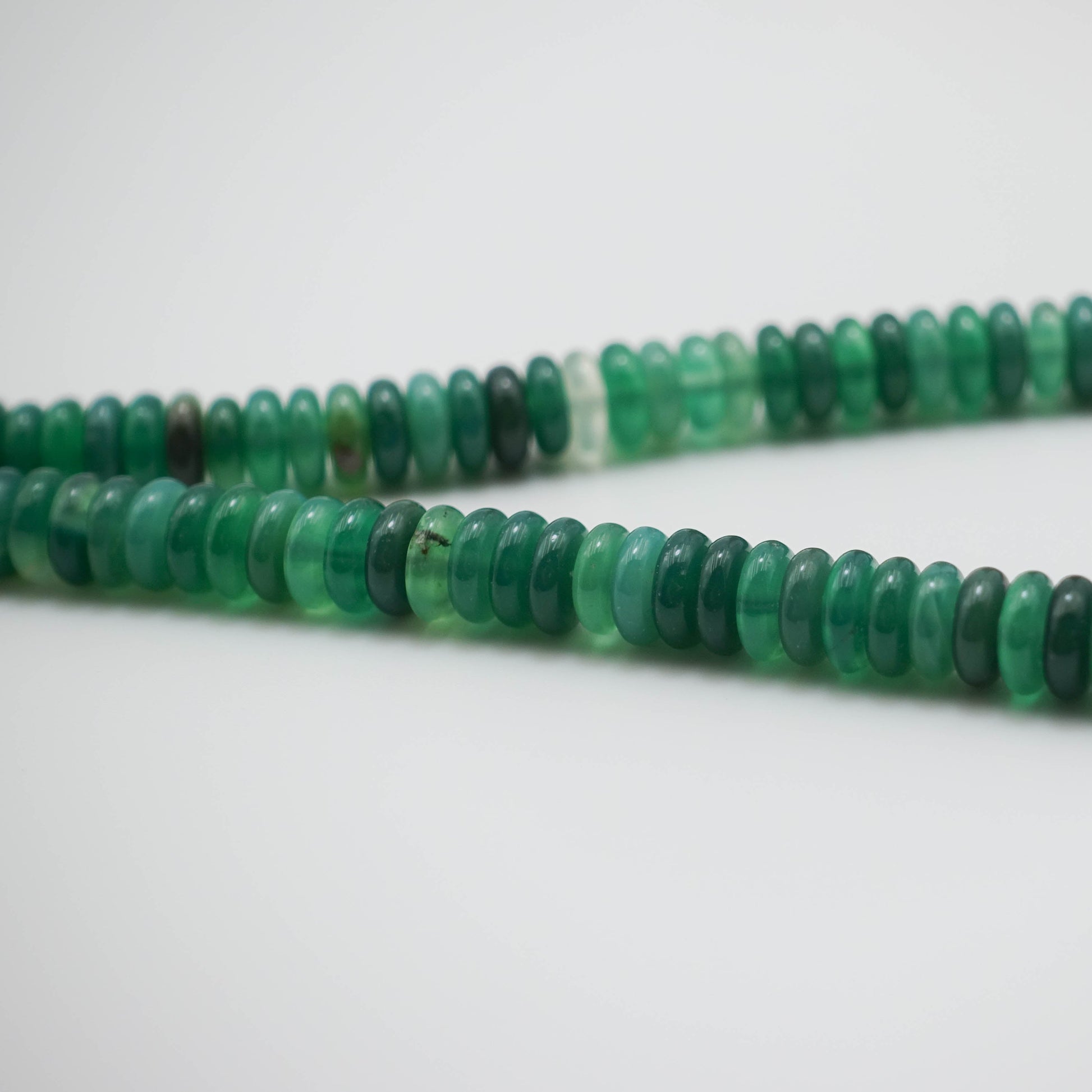 Green Chalcedony Pearl Necklace