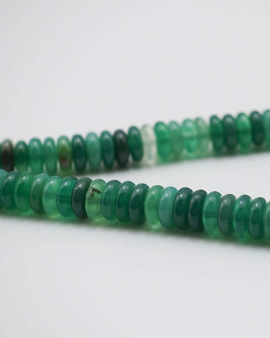 Green Chalcedony Pearl Necklace