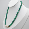 Green Chalcedony Pearl Necklace