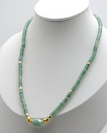 Load image into Gallery viewer, Cylinder Chalcedony Stone Necklace
