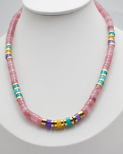 Macaron Chalcedony Stone Necklace