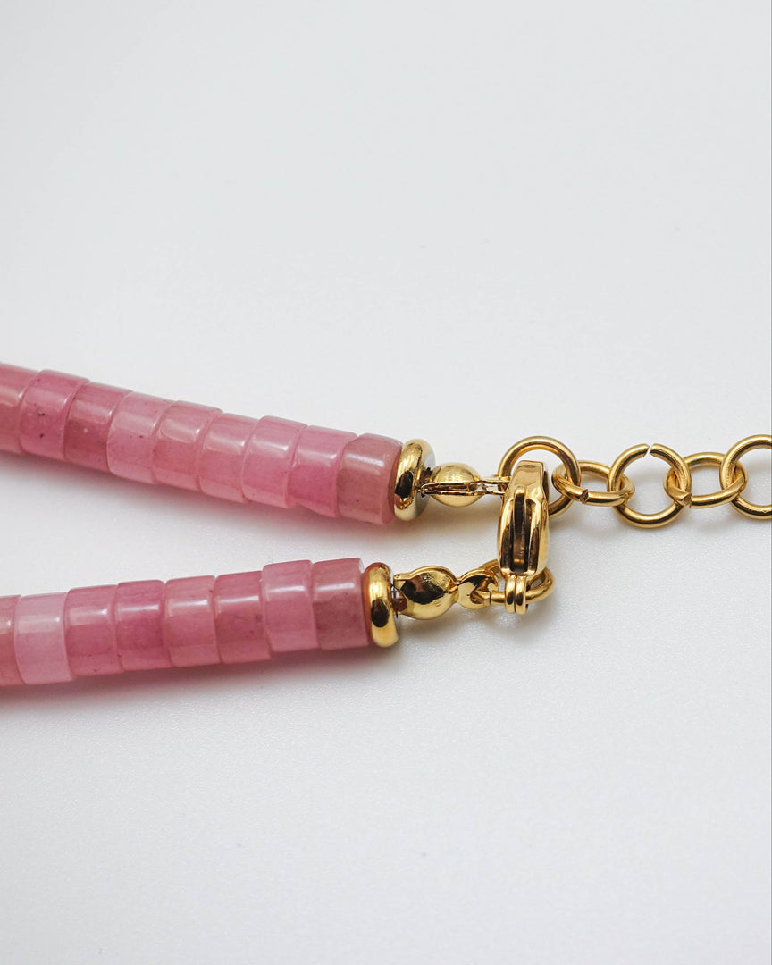 Macaron Chalcedony Stone Necklace