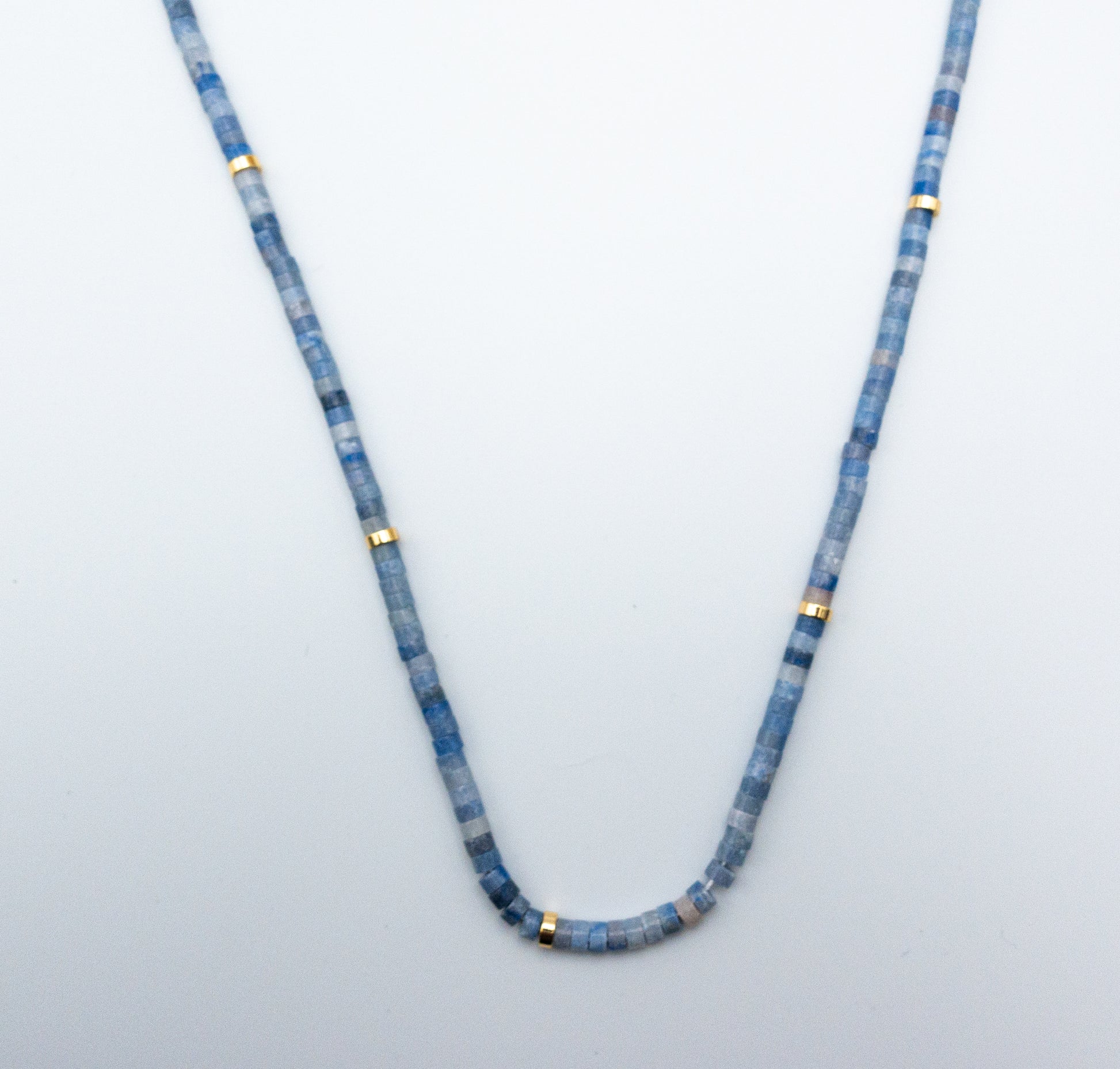 Blue Calcite Stone Necklace