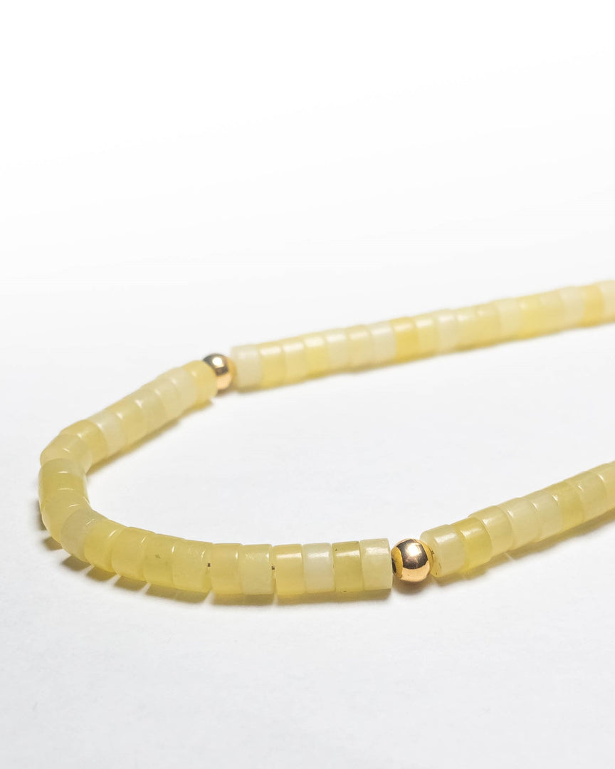 Lemon Chalcedony Stone Necklace