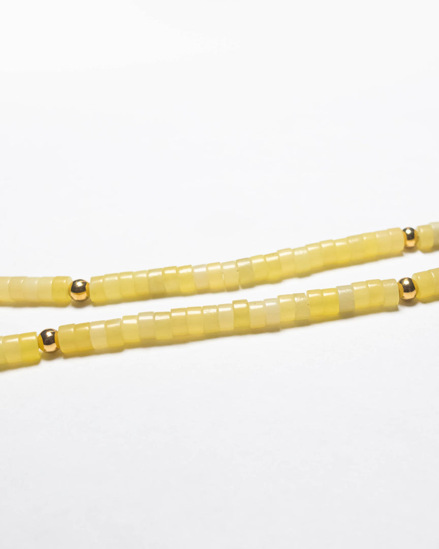 Lemon Chalcedony Stone Necklace