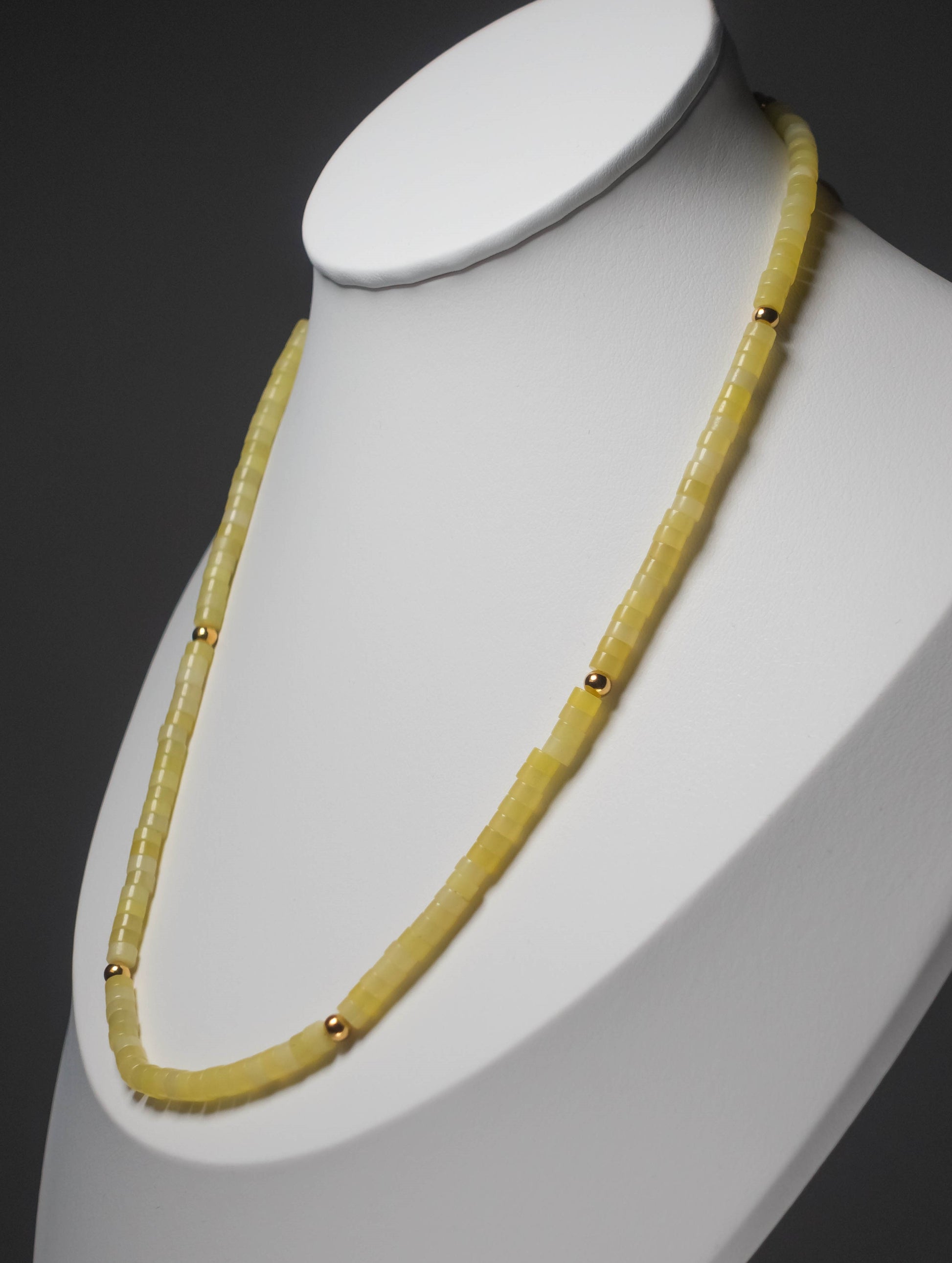 Lemon Chalcedony Stone Necklace