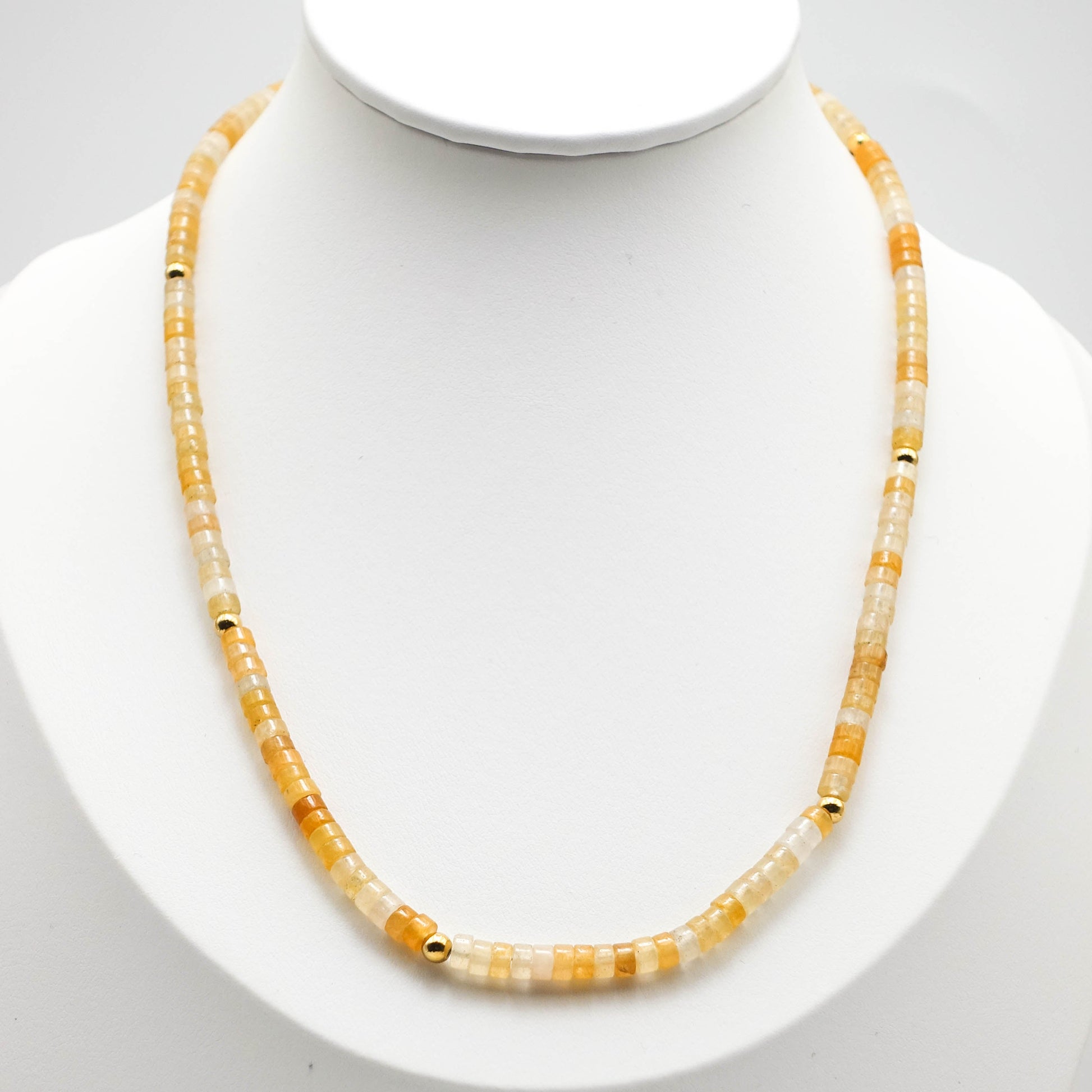 Mango Chalcedony Stone Necklace