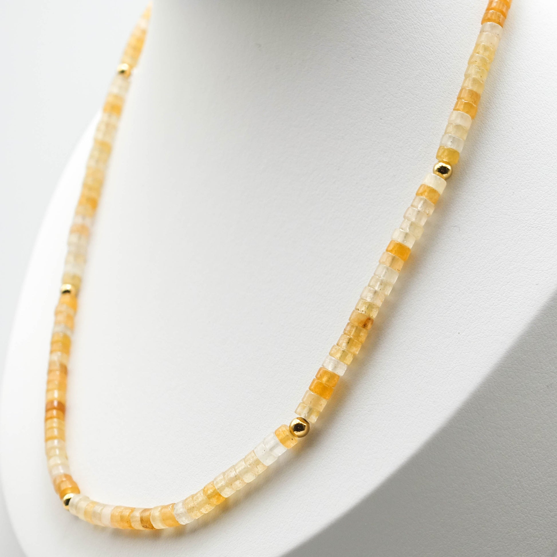 Mango Chalcedony Stone Necklace