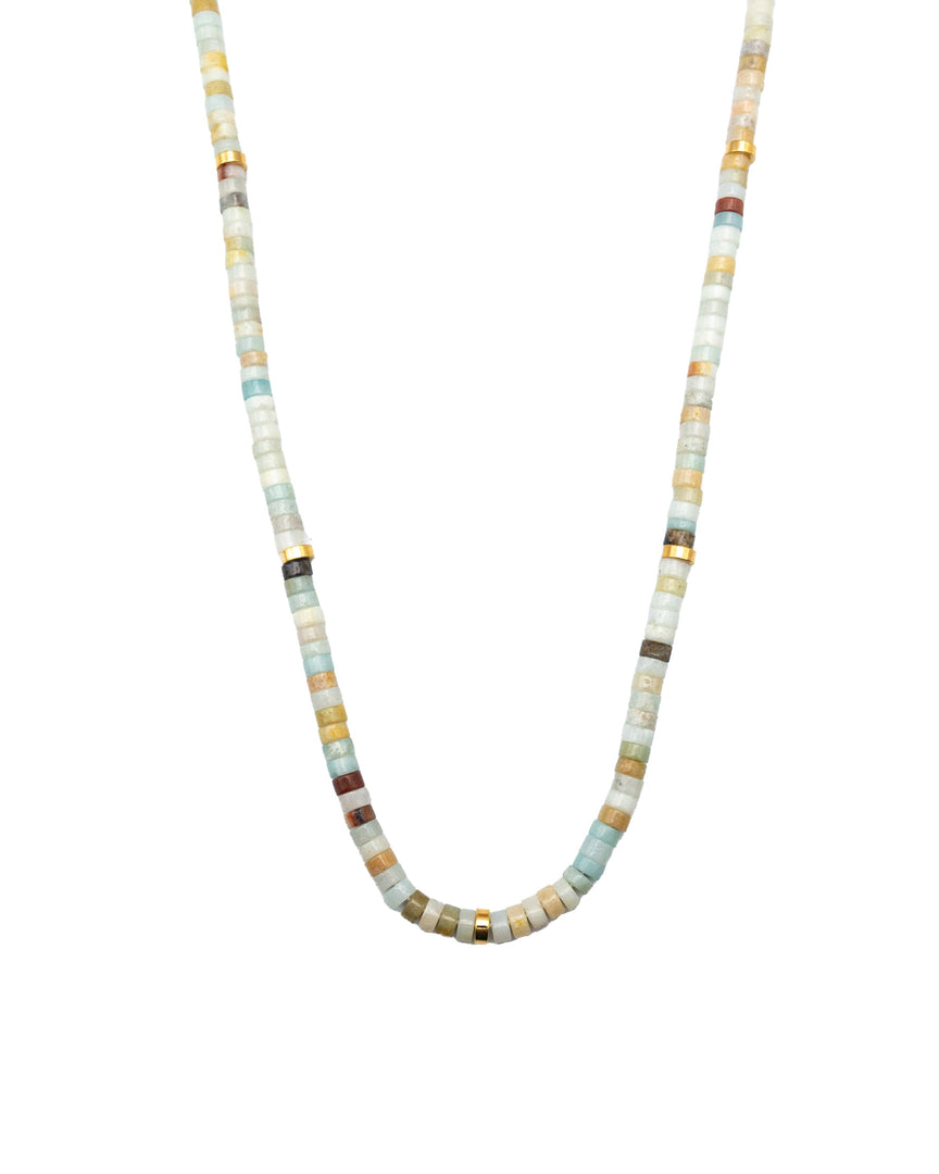 Rainbow Calcite Stone Necklace