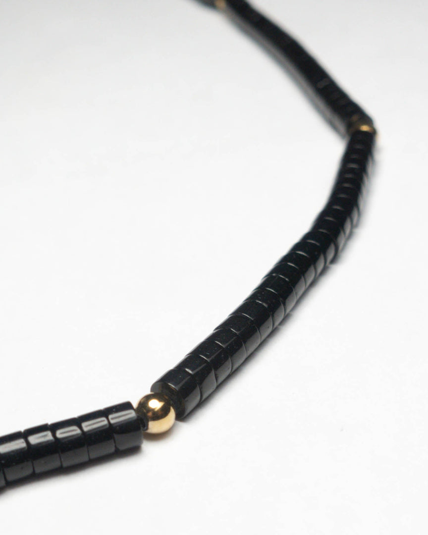 Black Agate Stone Necklace