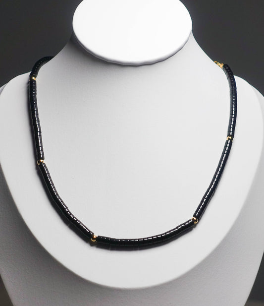 Black Agate Stone Necklace