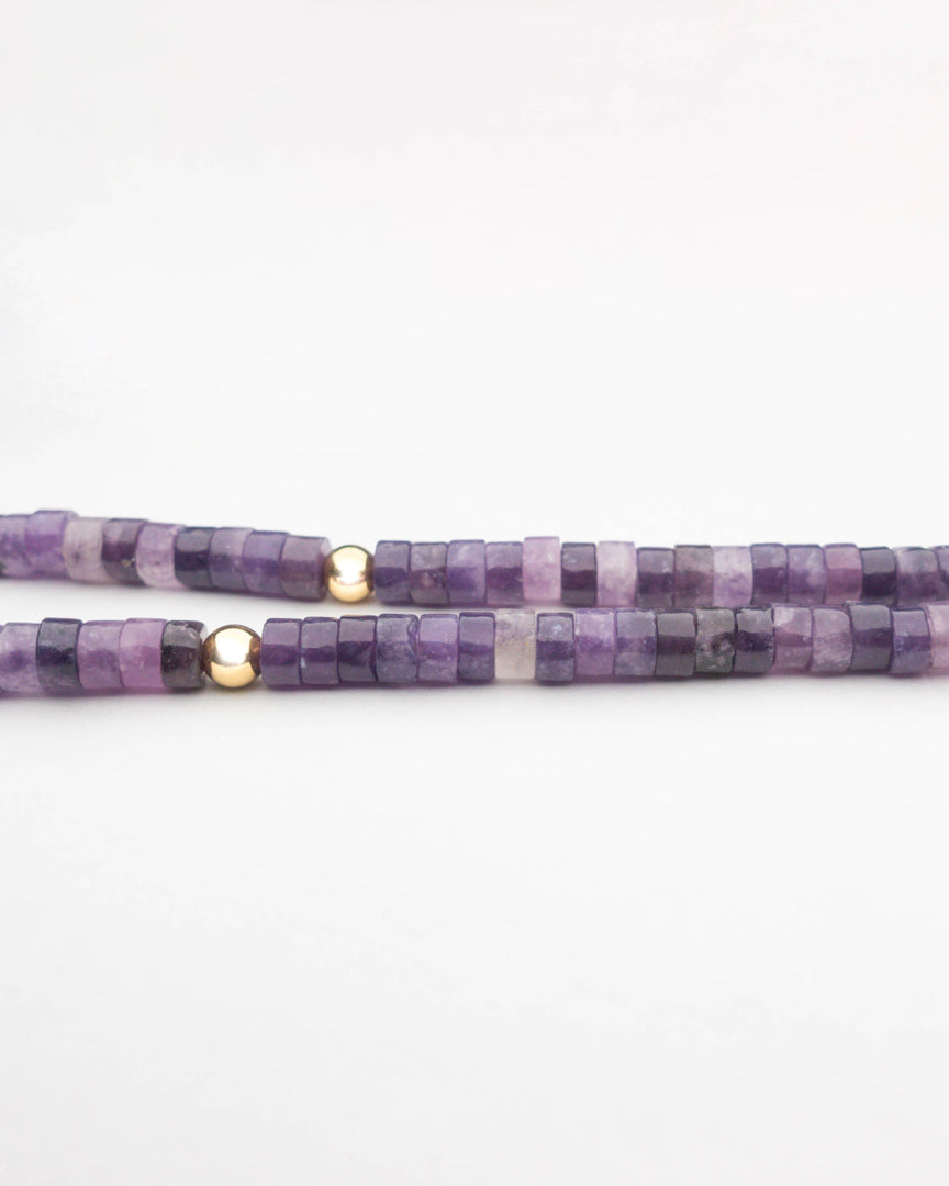 Purple Charoite Stone Necklace